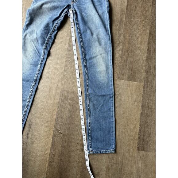 ACNE STUDIOS‎ Jeans Size 26x32 Flex S Montana Women's Starch Denim Med Wash - Picture 7 of 7